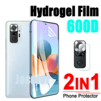 2in1 Hydrogel Film For Xiaomi Redmi Note 10 5G Pro 10Pro Max 5 G 10S 10 S Soft Screen Protectors For Note10S Note10 Camera Lens