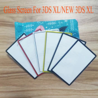 Glass Top Upper LCD Protective Screen OEM For Nintend New 3DS LL/XL Front Lens Mirror Frame For NEW 3DS XL