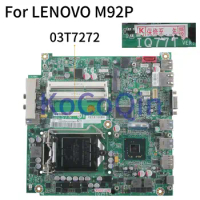KoCoQin Laptop motherboard For LENOVO M92P Mainboard Q77 03T7101 03T7272