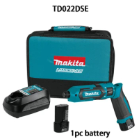 Makita TD022DSE Electric Drill Folding Rechargeable Impact Driver Electric Screwdriver 7.2V Adjustable Speed TD022DZ Power Tool