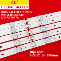40" TV Original Led Backlight Strip DLED40GK4X10 TV Panel Backlight Lamps Total 10 LED Beads 822mm