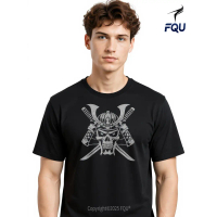FQU Kaos Samurai Jepang Bushido Armor Mask Katana Pedang Prajurit Nyaman Edisi Terbatas Hadiah untuk