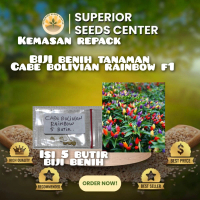 kemasan repack plastik klip 5 butir biji benih tanaman cabe bolivian rainbow f1