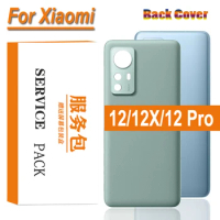Back Cover For Xiaomi 12 12X 12 Pro Mi 12 5G Rear Battery Glass Door Case Smartphone Parts with logo