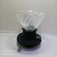 immersion cone coffee dripper v60 transparan