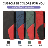 Leather Flip Splicing Card Holder Case For Sony Xperia 1 5 10 III Comprehensive Protection Wallet Magnetic Stand Phone Bag Cover