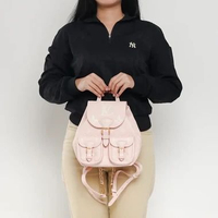 Tas LOUIS VUITTON LV BACKUP BICOLOR PINK MONOGRAM EMPREINTE BACKPACK 100% ORIGINAL 17X11X22CM