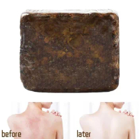 1pc Body Cleansing Bath Soap Effectively Remove Acne Spots Pure African Beauty Black Soap Natural Plant Extract Black Soap
