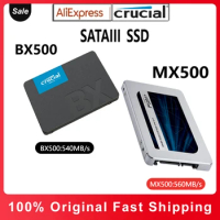 Crucial Internal Solid State Drive MX500 Hard Disk Drive 2.5 SATA3 SSD 2TB 500GB 1TB for Dell Lenovo Asus Laptop Desktop