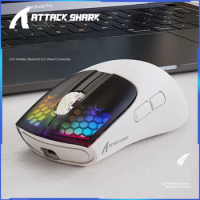 AttackShark 3395 Gaming Mouse Lightweight Mouse 49g Bluetooth Gaming  Esports Wireless Mice WIFI 2.4G Programmable For Laptop PC - AliExpress
