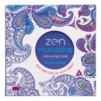 128 Pages 22*22cm Zen Mandalas Coloring Book Children Adult Relieve Stress Graffiti Painting Drawing Hardcover