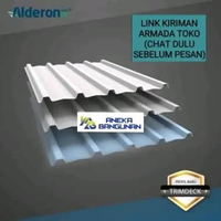 Atap Alderon Single Layer / UPVC Alderon 1 Layer Atap Dingin Putih