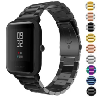 20MM Stainless Steel Strap For Xiaomi Huami Amazfit Bip S/Bip U Youth Lite Smart Watch Band Replaceable Straps For Amazfit GTS 2