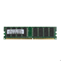 หน่วยความจำ RAM DIMM, สำหรับ 1GB DDR 400MHz PC3200 184Pin, DIMM, KVR400X64C3A/1G