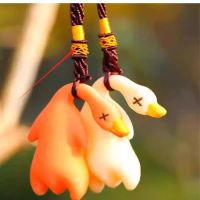 2025 Color-Changing Roast Duck Pendant Duck Duck Color-Changing Car Ornament Roast Duck Ornament Car