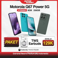 Motorola G67 Power 5G 8/256 8GB 256GB Smartphone Android HP + TWS Pantone Blue Curacao