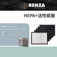 【RENZA】適用Honeywell HAP-16600-TWN 空氣清淨機 大台(HEPA濾網+活性碳濾網 濾芯)