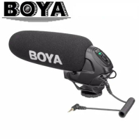 BOYA BY-BM3030 On-Camera Super-Cardioid Shotgun Microphone with 3.5mm Input for Universal DSLR Cameras Video Audio Recorders