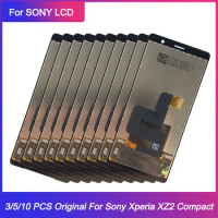 3/5/10 PCS/Lots Original For SONY Xperia XZ2 Compact LCD Touch Screen Digitizer Assembly For Sony XZ2 Mini Display H8324 H8314