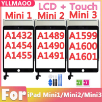 LCD and Touch Screen Display Tested For APPLE iPad Mini1 Mini2 Mini3 A1432 A1454 A1455 A1489 A1490 A1491 A1600 A1601 Mini 1 2 3