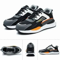 MND Breathable Safety Shoes For Men Steel Toe Cap Anti-puncture Protective Welder Work Shoes 40 Oran