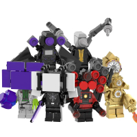 Khối Xây Dựng, LEGUO, Tương Thích Với LEGO, Người Đàn Ông Nhà Vệ Sinh, Người Đàn Ông Giám Sát, Chủ Đ