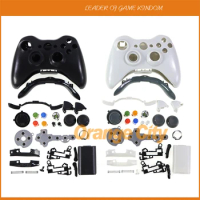 1Set For Xbox360 Wireless Controller Case Cover Kit Thumbsticks For Xbox 360 Gamepad Full Housing Shell and Buttons