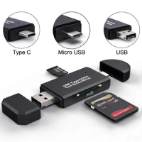 STONEGO OTG Micro SD Card Reader USB 2.0/USB 3.0/Type C/Micro USB Port SD Memory Card Reader