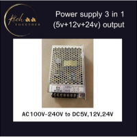 พร้อมส่งในไทย Power Supply 3in1 output 5V,12V,24V