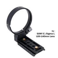 Vlogger Telephoto Lens Adapter Tripod Ring with Quick Realease Plate for Sigam L Sony E Mount Lens 100-400mm F5-6.3DG DN OS
