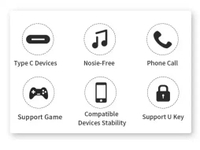 JCALLY JM45 HIRES AUDIO PORTABLE AMPLIFIER DAC USB TYPE C TO 3,5MM