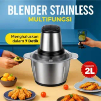 Blender Chopper Gilingan Daging Bumbu Kacang Meat Grinder Stainless