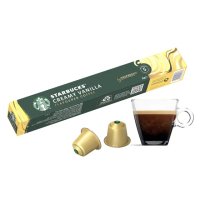 【STARBUCKS 星巴克】香草風味咖啡膠囊10顆/盒(適用於Nespresso膠囊咖啡機)