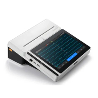 Portable Machine Ecg Machine 12 Leads With Touch Screen Medical electrocardiogram 3 channel 12 lead portable ECG machine