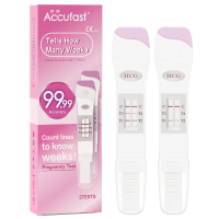 ACCUFASTตรวจครรภ์ การทดสอบสัปดาห์การตั้งครรภ์ Pregnancy testพิเศษบอกคุณว่าตั้งครรภ์กี่สัปดา HCG แบบป
