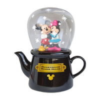 【震撼精品百貨】Micky Mouse_米奇/米妮 ~迪士尼米奇米妮情侶擁抱陶磁茶壺&玻璃杯組/單人茶具組