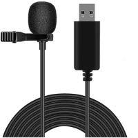 USB Desktop and Laptop Computer Microphone, 360° Omnidirectional Condenser Mic, PC Microphone for Tele-Conference/Learning