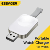 Essager Macsafe For Apple Watch Series 8 7 6 5 4 Magnetic Fast Charging Dock Station For IWatch Portable Travel Wireless Charger