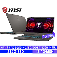 MSI微星 Thin 15 B12UC-2466TW 15.6吋電競筆電(i5-12450H/8G/512G SSD/RTX3050-4G/Win11)
