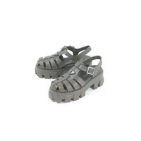 Sandal PRADA FOAM RUBBER MILITARE OLIVE SNEAKER 100% ORIGINAL 37