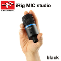 【非凡樂器】 iRig Mic Studio 專業大振膜電容麥克風（大震膜） 行動錄音mic Black/原廠公司貨