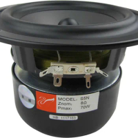 B-633 HIVI S5N 5 Inch Speaker Mid Bass Speaker High Performance Ferrite Shielded Anti Magnetic Circuit 70W 8Ω 1PCS