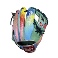 【RAWLINGS】工字檔棒球手套約11.25吋彩色印花紅標軟式用(GR4HGN62MINT)