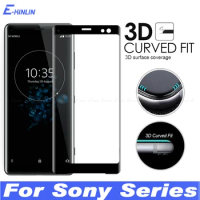 3D Curved Edge Full Cover Tempered Glass For Sony Xperia XZ3 XZ2 Premium XZ1 Compact XA1 XA2 Plus Ultra Screen Protector Film
