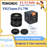 YONGNUO M4/3 Mount Camera Lens YN25mm F1.7M Large Aperture AF/MF Standard Prime Lens For Panasonic Olympus G95 GF9 GX9