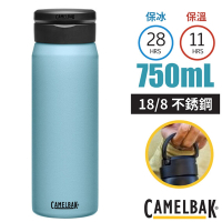 CAMELBAK Fit Cap 18/8不鏽鋼完美不鏽鋼保溫瓶(保冰)750ml.運動水壺.水瓶_灰藍