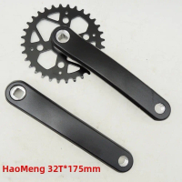 Set crank basikal gunung 32T 175 mm daripada aloi aluminium dengan tapak segi empat (Square Taper)