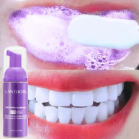 V34 Mousse Toothpaste Brightening Whitening Teeth Removing Deep Stains Reduce Yellowing Fresh Breath Cleaning Teeth Oral care