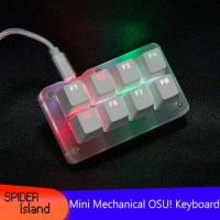 RGB OSU! Keyboard Mechanical Keyboard With Software For Windows Gaming Keyboard Programming outemu Hot awap 8 key keypad