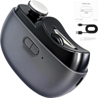 Electric Nail Clipper for the Whole Family - Safe 3 in 1 Fingernail Trimmer with Polisher Anti-Pinch